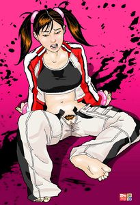 Various drawn illustrations with young girls and hard sex