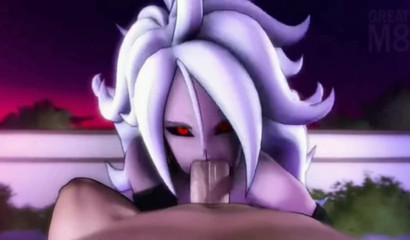 Slut Android 21 will suck all the juices out of your dick, 3d porn from the first person