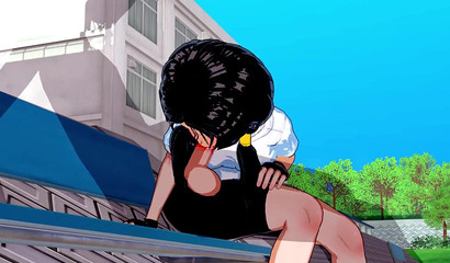 Cartoon girl Videl and her public sex at the stadium, hentai porn Dragon Ball Z