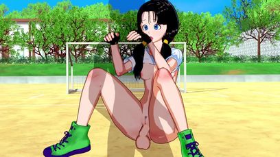 Cartoon Girl Videl e seu sexo em pÃºblico no estÃ¡dio, hentai porno Dragon  Ball Z