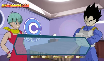 Beauty Bulma and her hard fuck in all holes in the porn game Dragon Ball Z