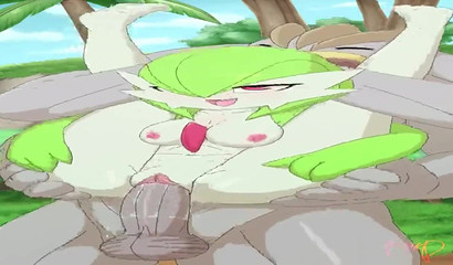 Passionate sex with Gardevoir in a porn cartoon based on Pokemon"