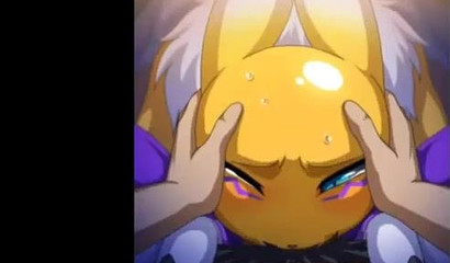 Blowjob from the first person performed by digimon Renamon
