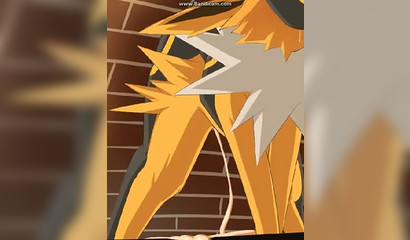 Pokemon Jolteon got cum in pussy after sex