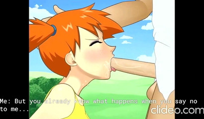 Pretty girl Misty sucks her friend Ash's cock on the street