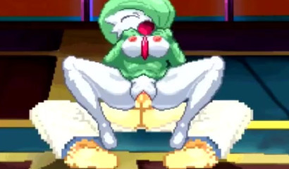 XXX parody of an 8-bit game featuring Gardevoir from Pokemon