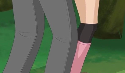 Two Pokemon trainers had sex in the woods in a hentai XXX cartoon