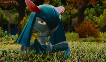 Muscular Pokemon Trainer fucks Gardevoir right in the woods