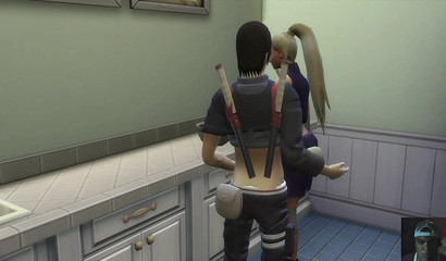 Sporty blonde Ino Yamanaka seduces Sasuke with her juicy ass