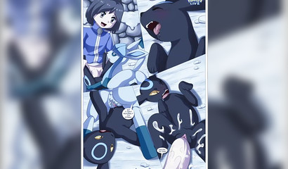 Anal sex with two Pokemon in XXX cartoon comic