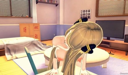 Busty Babe Cynthia de dibujos animados Pokemon se masturba