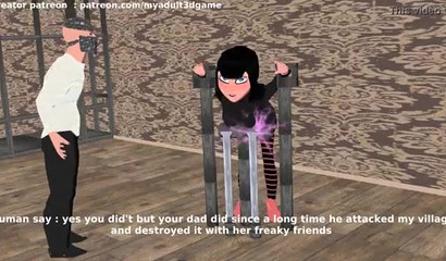 The maniac kidnapped the vampire Mavis and gave her cruel tortures