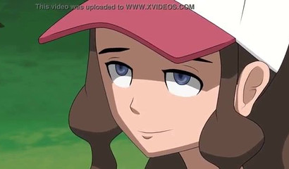 Pokemon Trainer Hilda gently sucks her favorite Pokemon's cock