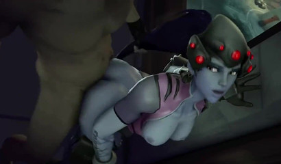 Compilation of dirty fucking with nymphomaniac Widowmaker from the video game Overwatch