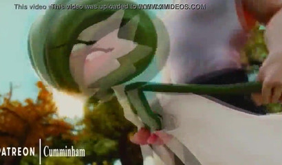 A muscular man fucks a cute Pokemon hard Gardevoir