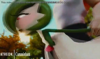 A muscular man fucks a cute Pokemon hard Gardevoir