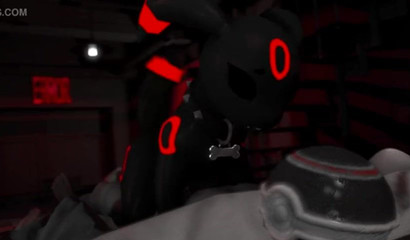 Pokemon doggie sucks his master's cock in an animated video