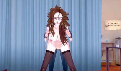 3D beauty in stockings Android 21 spreads her legs and fucks in a missionary position