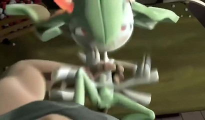 Pokemon Kirlia is fucked against her will by her cruel trainer