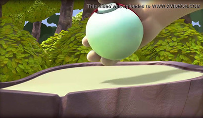 Pokemon Kirlia is fucked against her will by her cruel trainer