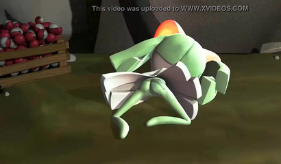 Pokemon Kirlia is fucked against her will by her cruel trainer