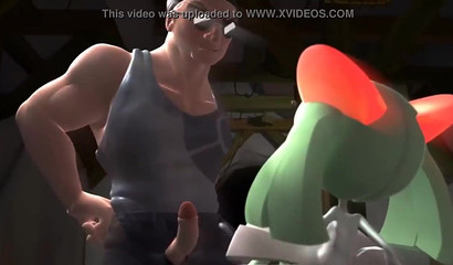 Pokemon Kirlia is fucked against her will by her cruel trainer