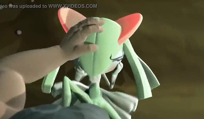 Pokemon Kirlia is fucked against her will by her cruel trainer