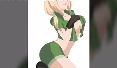 Big-boobed MILF Tsunade seduces with a juicy body and fucks in a collection of porn pictures