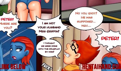 Mystique decides to bang some Family Guy-looking nerd