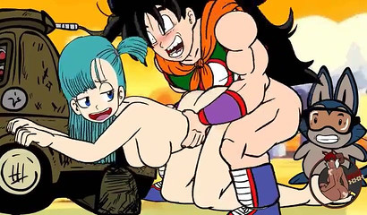 Goku and Maron, hot hentai sex in doggystyle pose