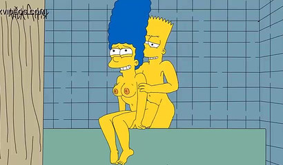 Bart and marge simpsons shower taboo porn