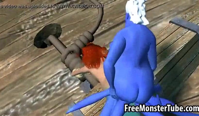 Monster woman Ursula fucks beauty Ariel hard underwater