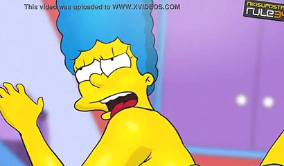 Marge Simpson fucked hard by a horny Homer Simpson