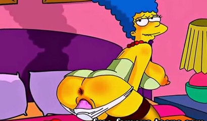 Homer Simpson roughly fucks a beautiful redhead doll from behind