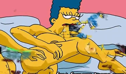 Homer Simpson roughly fucks a beautiful redhead doll from behind