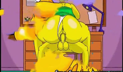 Homer Simpson roughly fucks a beautiful redhead doll from behind