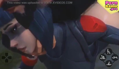 Fortnite pornography focusing on a very hot blowjob