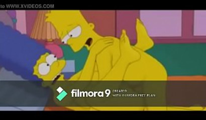 Marge and Bart have sex with sound