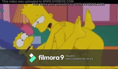 Marge and Bart have sex with sound