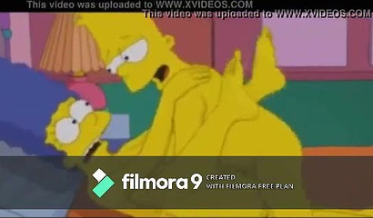 Marge and Bart have sex with sound