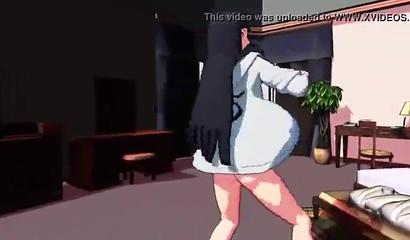 Striptease from Hinata, a very exciting dance