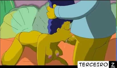 Homer uses his big yellow cock to fuck Marge Simpson