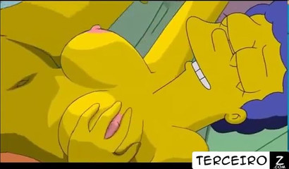 Homer uses his big yellow cock to fuck Marge Simpson
