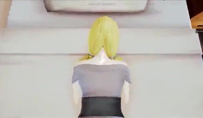 Hot 3d sex in the bedroom with a big-boobed blonde Tsunami, Naruto porn