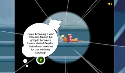 Pokemon Master fucks with mature women in XXX flash game