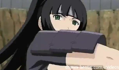 Cool ninja girl sits on Naruto's cock after a hard fight