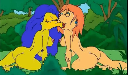 Marge Simpson is enjoying filthy sex with a fat old nerd