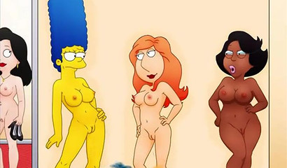 Marge Simpson is enjoying filthy sex with a fat old nerd