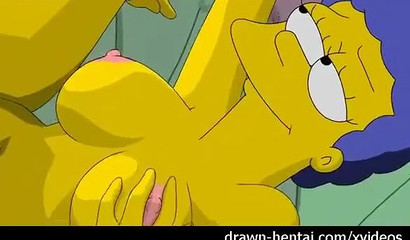 Homer Simpson fucks his wife Marge really nice
