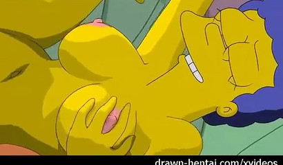 Homer Simpson fucks his wife Marge really nice
